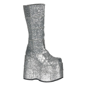 Glitter 18 cm herrenstiefel cyberpunk stiefel extrem plateau