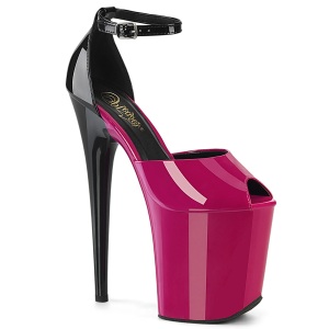 Lackleder 20 cm FLAMINGO-868 pink pleaser schuhe high heel