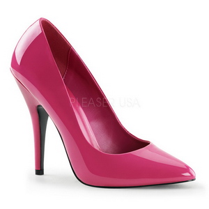 Pink Lack 13 cm SEDUCE-420 spitze pumps high heels