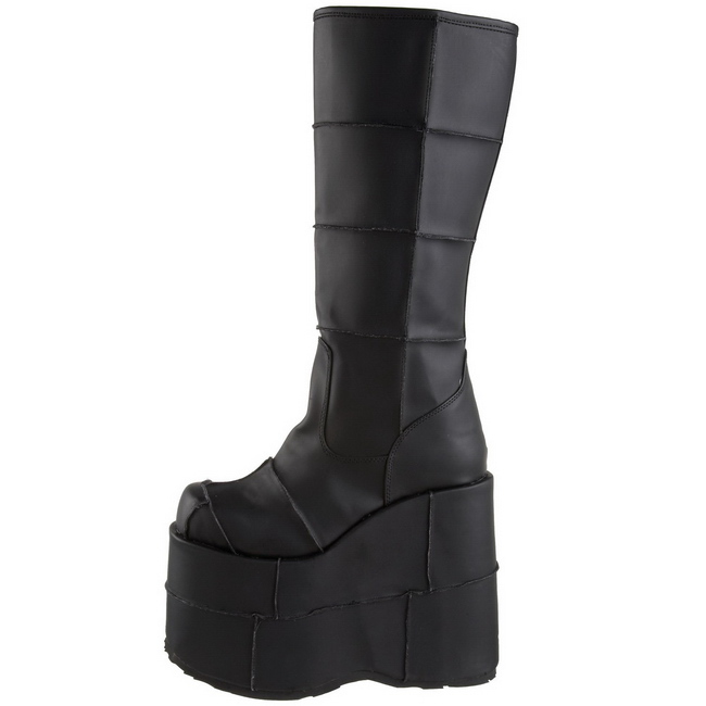 Matte 18 cm STACK-301 Platform Mens Gothic Boots