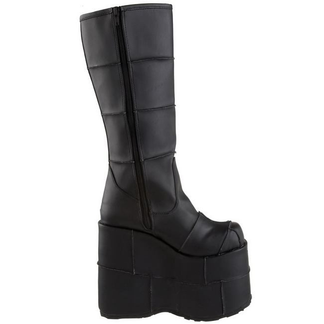 Matte 18 cm STACK-301 Platform Mens Gothic Boots