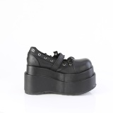 Black 11,5 cm BEAR-23 emo platform maryjane shoes with buckles