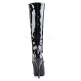 Black Shiny 15 cm DOMINA-2020 High Heeled Womens Boots for Men