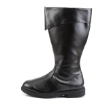 CAPTAIN-105 schwarze kapitänstiefel herren stiefel cosplay halloween