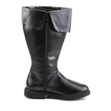 CAPTAIN-105 schwarze kapitänstiefel herren stiefel cosplay halloween