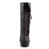 CAPTAIN-110 braune kapitänstiefel herren piratenstiefel musketierstiefel