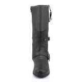 CARRIBEAN-299 schwarze kapitänstiefel herren piratenstiefel musketierstiefel