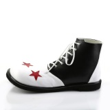 CLOWN-02 funtasma zirkus schuhe unisex clownschuhe schwarz weisse