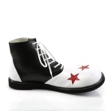 CLOWN-02 funtasma zirkus schuhe unisex clownschuhe schwarz weisse