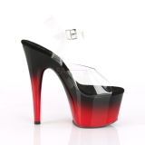 Dual Colored 18 cm ADORE-708BR-H Platform High Heels Shoes