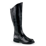 GOTHAM-100 schwarze kapitänstiefel herren stiefel cosplay halloween