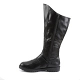 GOTHAM-100 schwarze kapitänstiefel herren stiefel cosplay halloween