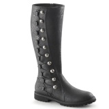 GOTHAM-109 schwarze kapitänstiefel herren stiefel cosplay halloween