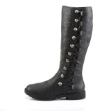 GOTHAM-109 schwarze kapitänstiefel herren stiefel cosplay halloween