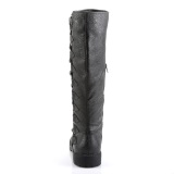 GOTHAM-109 schwarze kapitänstiefel herren stiefel cosplay halloween