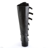 GOTHAM-110 halloween schwarze kapitänstiefel herren stiefel mit schnallen