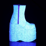 Glitter 18 cm STACK-201G herren stiefeletten cyberpunk boots extrem plateau