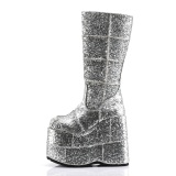 Glitter 18 cm herrenstiefel cyberpunk stiefel extrem plateau