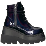 Hologramm 11,5 cm SHAKER-52 DemoniaCult wedge plateauboots schwarz