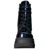 Hologramm 11,5 cm SHAKER-52 DemoniaCult wedge plateauboots schwarz