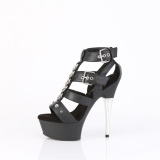 Kunstleder 15 cm CAPTIVA-658 gladiator absatzschuhe high heels plateau