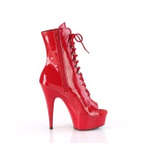 Lackleder 15 cm DELIGHT-1021 exotic platform peeptoe boots rot