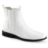 Lackleder TROOPER-12 zuhälterschuhe 70er herren pimp schuhe disco weiss