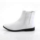 Lackleder TROOPER-12 zuhälterschuhe 70er herren pimp schuhe disco weiss