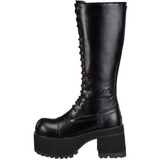 Leatherette 9,5 cm RANGER-302 Platform Mens Gothic Boots