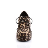 Leopard PIMP-02 herren zuhälterschuhe mit goldfisch aquarium absatz