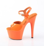 Orange 18 cm ADORE-709 pleaser plateau high heels sandaletten