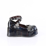 Patent 7 cm CUBBY-25 emo platform maryjane shoes with buckles