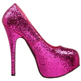 Pink Glitter 14,5 cm Burlesque BORDELLO TEEZE-06G Plateau Pumps