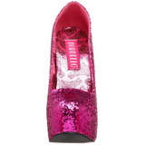 Pink Glitter 14,5 cm Burlesque BORDELLO TEEZE-06G Plateau Pumps