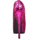 Pink Glitter 14,5 cm Burlesque BORDELLO TEEZE-06G Plateau Pumps