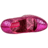 Pink Glitter 14,5 cm Burlesque BORDELLO TEEZE-06G Plateau Pumps