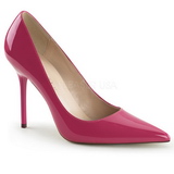 Pink Lack 10 cm CLASSIQUE-20 High Heels Pumps für Männer