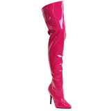 Pink Lack 13 cm SEDUCE-3010 Overknee Stiefel für Männer