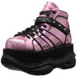 Pink Leatherette 7,5 cm NEPTUNE-100 Platform Mens Gothic Shoes