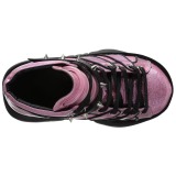 Pink Leatherette 7,5 cm NEPTUNE-100 Platform Mens Gothic Shoes