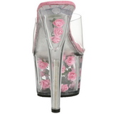 Pink Transparent 18 cm ADORE-701FL Plateau High Mules