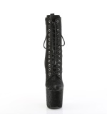 RAZZLE-1040WR - 20 cm platform high heel boots vegan black