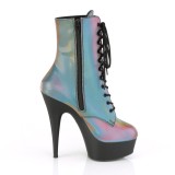 Rainbow 15 cm DELIGHT-1020REFL pole dance ankle boots