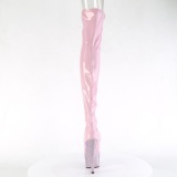 Rose 18 cm BEJ-3011-7 Hologram exotic pole dance overknee boots