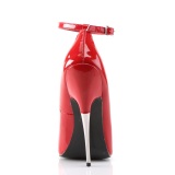 Rote lackpumps spitze pumps damen 16 cm stiletto metallabsatz