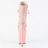 Schnürboots 20 cm FLAMINGO-1020RM boots high heels strass rosa