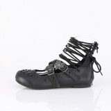 Schwarz DAISY-11 flache lolita mary jane ballerina schuhe