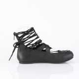 Schwarz DAISY-11 flache lolita mary jane ballerina schuhe