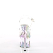 Transparent 18 cm ESTEEM-708RBP Hologramm plateau high heels