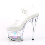 Transparent 18 cm MOON-708DIA Pole dancing sandals